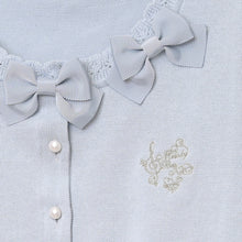 画像をギャラリービューアに読み込む, トリプルリボン コットンニットカーディガン