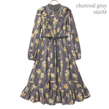 画像をギャラリービューアに読み込む, 野に咲く水仙のVラインワンピース