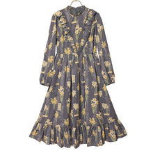 画像をギャラリービューアに読み込む, 野に咲く水仙のVラインワンピース