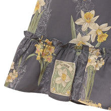 画像をギャラリービューアに読み込む, 野に咲く水仙のフラットカラーワンピース
