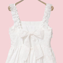 画像をギャラリービューアに読み込む, ラティスブーケ刺繍 フリルジャンパースカート