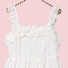 画像をギャラリービューアに読み込む, ラティスブーケ刺繍 フリルジャンパースカート