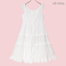 画像をギャラリービューアに読み込む, ラティスブーケ刺繍 フロントボタンジャンパースカート