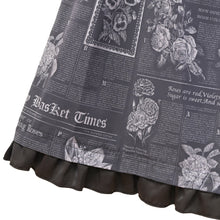 画像をギャラリービューアに読み込む, Flower newspaperジャンパースカート