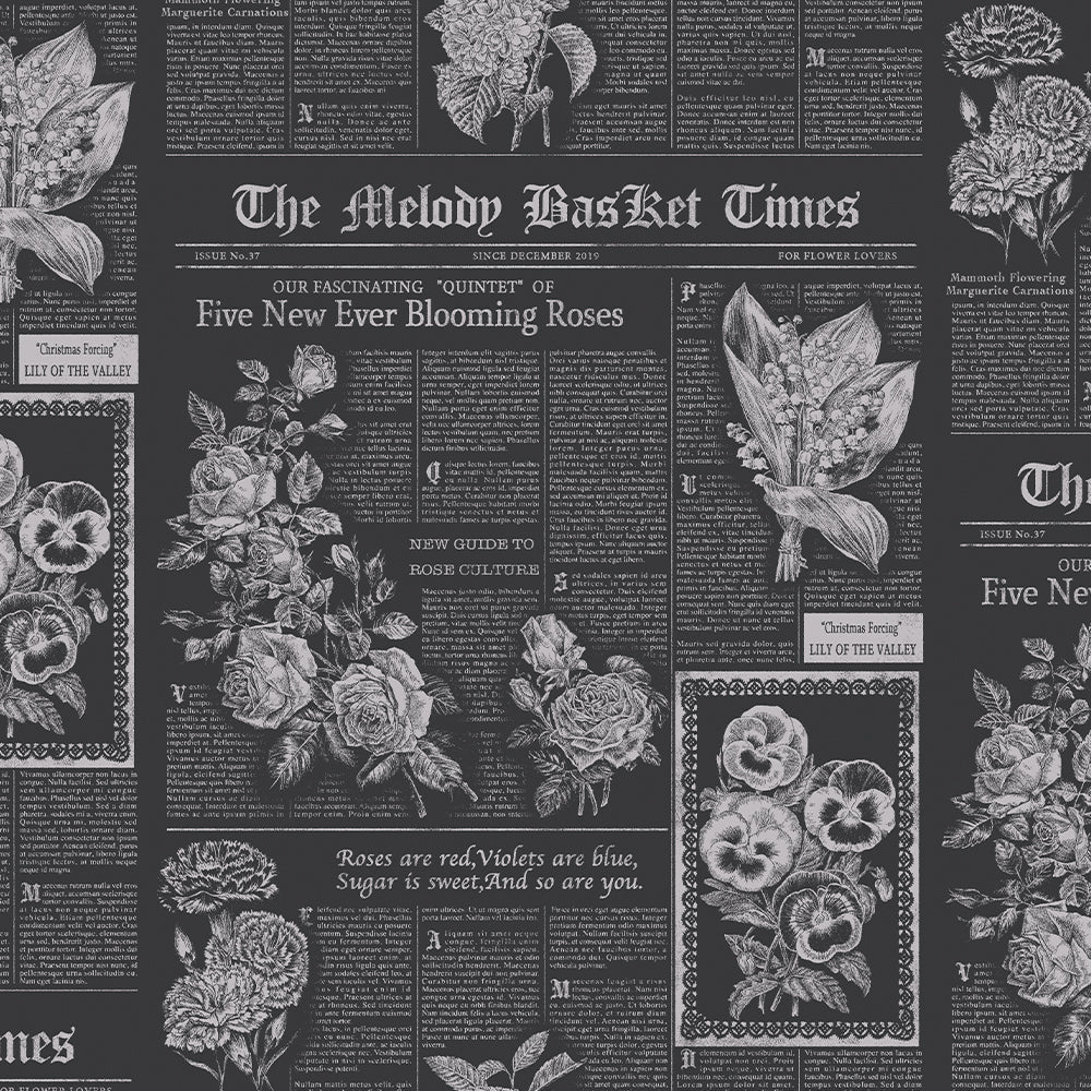 Flower newspaper Jumper dress