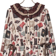 画像をギャラリービューアに読み込む, Chocolatier's Atelierフリルレース襟ワンピース