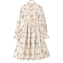 画像をギャラリービューアに読み込む, 植物図鑑ボウタイ長袖ワンピース