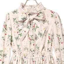 画像をギャラリービューアに読み込む, 植物図鑑ボウタイ長袖ワンピース