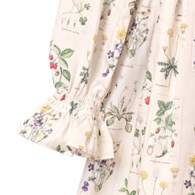 画像をギャラリービューアに読み込む, 植物図鑑ボウタイ長袖ワンピース