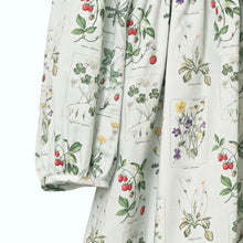 画像をギャラリービューアに読み込む, 植物図鑑フロントボタン長袖ワンピース