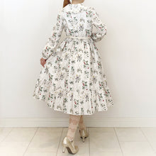 画像をギャラリービューアに読み込む, 植物図鑑フロントボタン長袖ワンピース