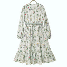 画像をギャラリービューアに読み込む, 植物図鑑フロントボタン長袖ワンピース