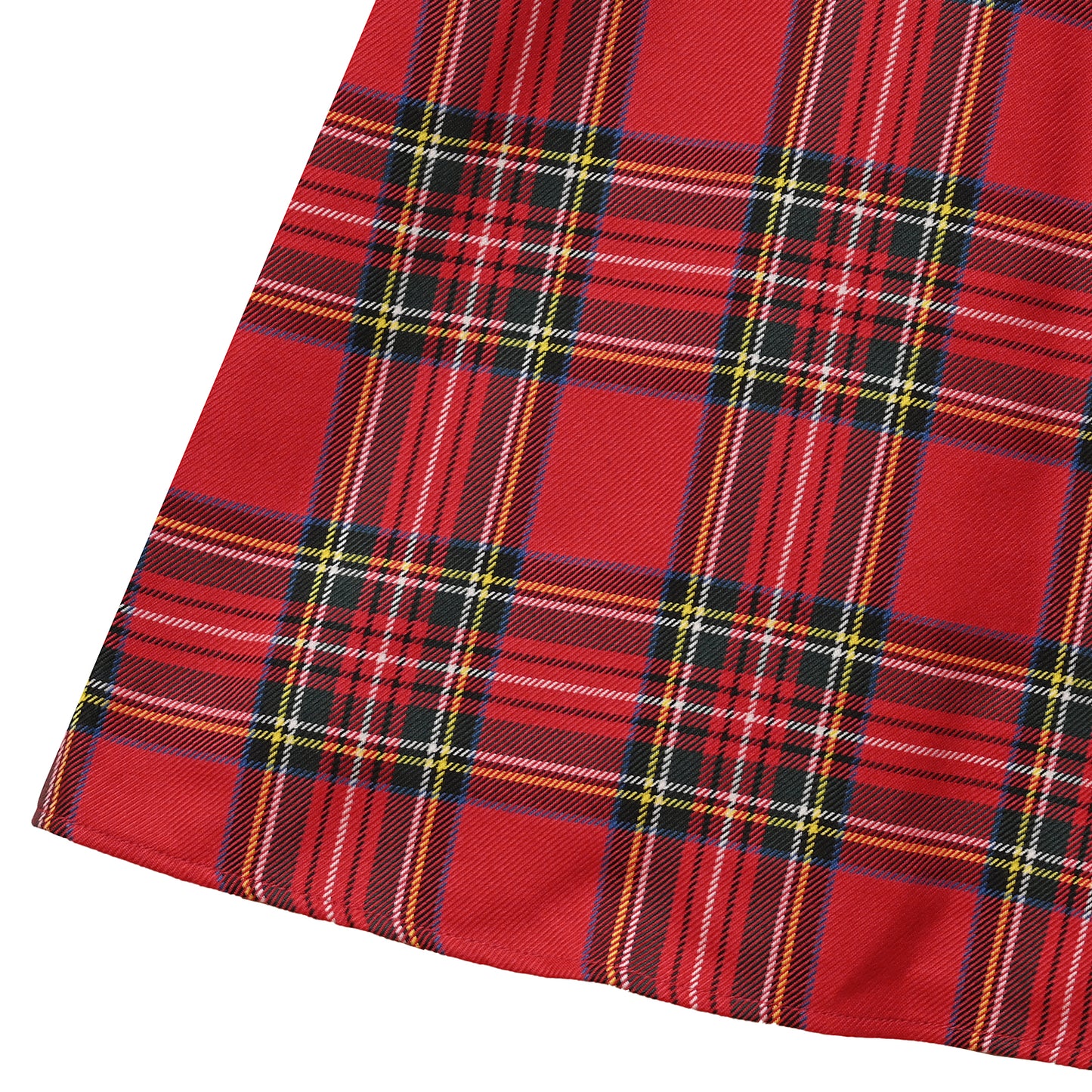 Ribbon tartan jumper dress