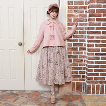 画像をギャラリービューアに読み込む, リボンパール ヘリンボーンショートコート