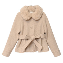 画像をギャラリービューアに読み込む, ケープ付きツイードショートコート