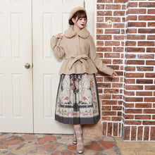 画像をギャラリービューアに読み込む, ケープ付きツイードショートコート