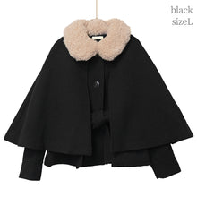 画像をギャラリービューアに読み込む, ケープ付きツイードショートコート