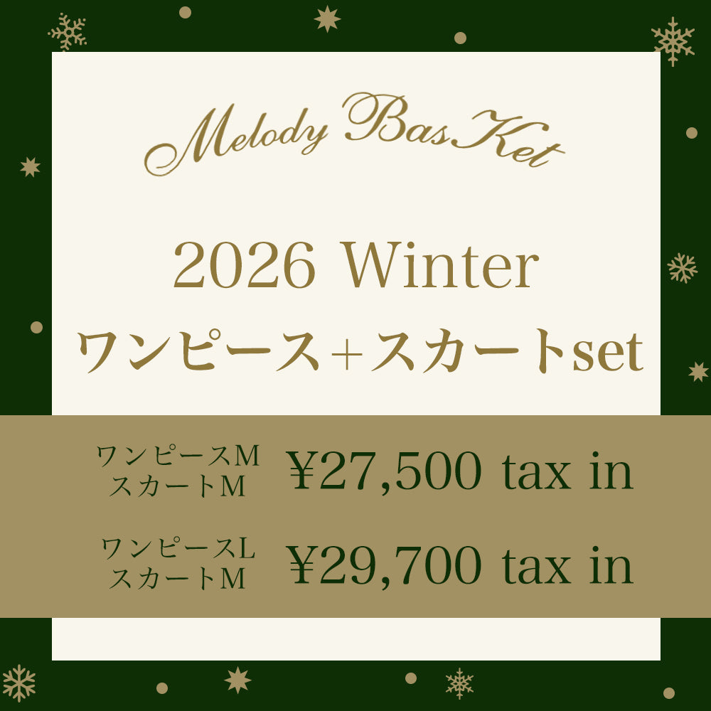 2026 Winter dress+skirt set