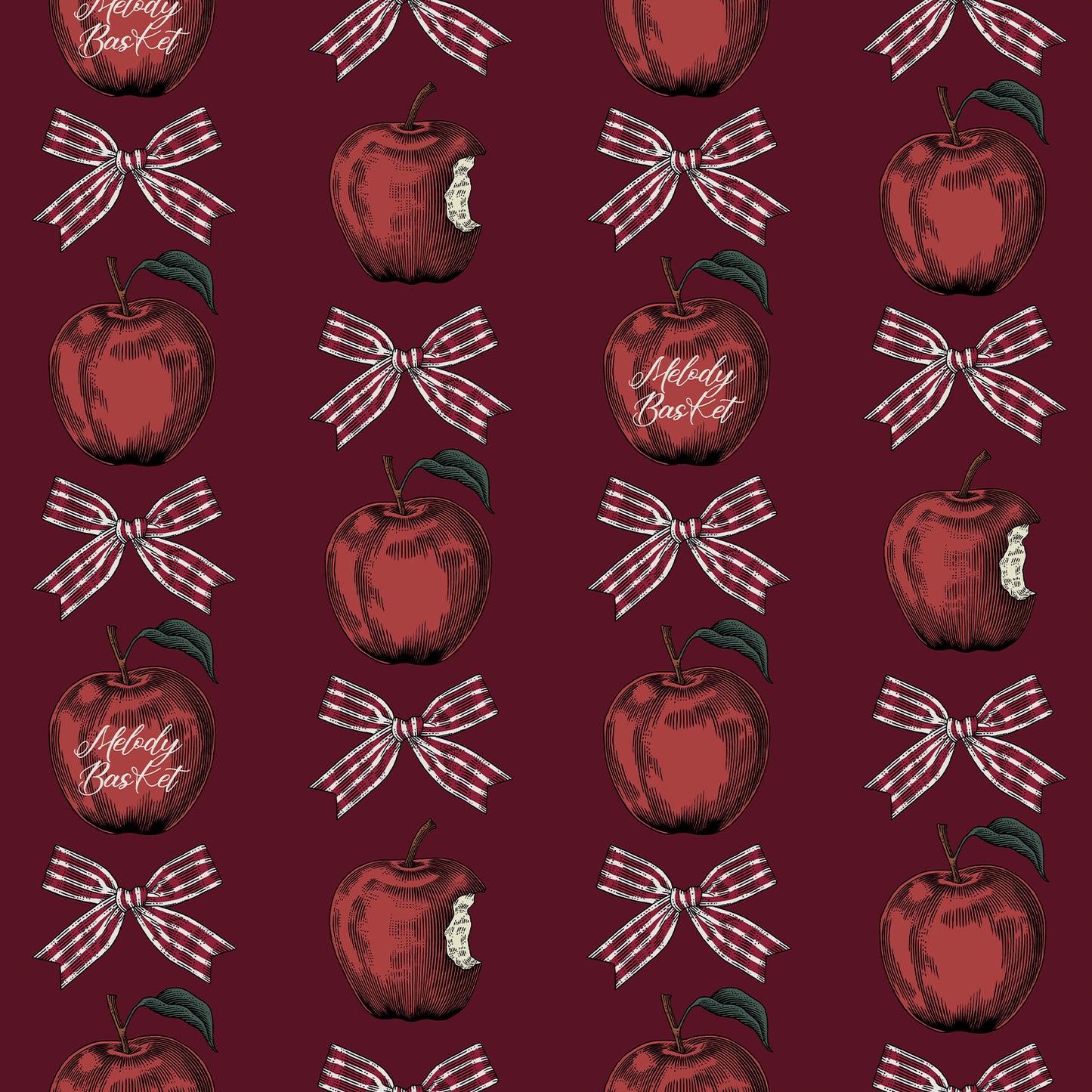 Apple and Ribbon jumper dress