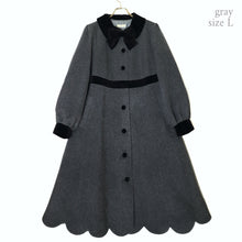 画像をギャラリービューアに読み込む, モノトーンスカラップコート