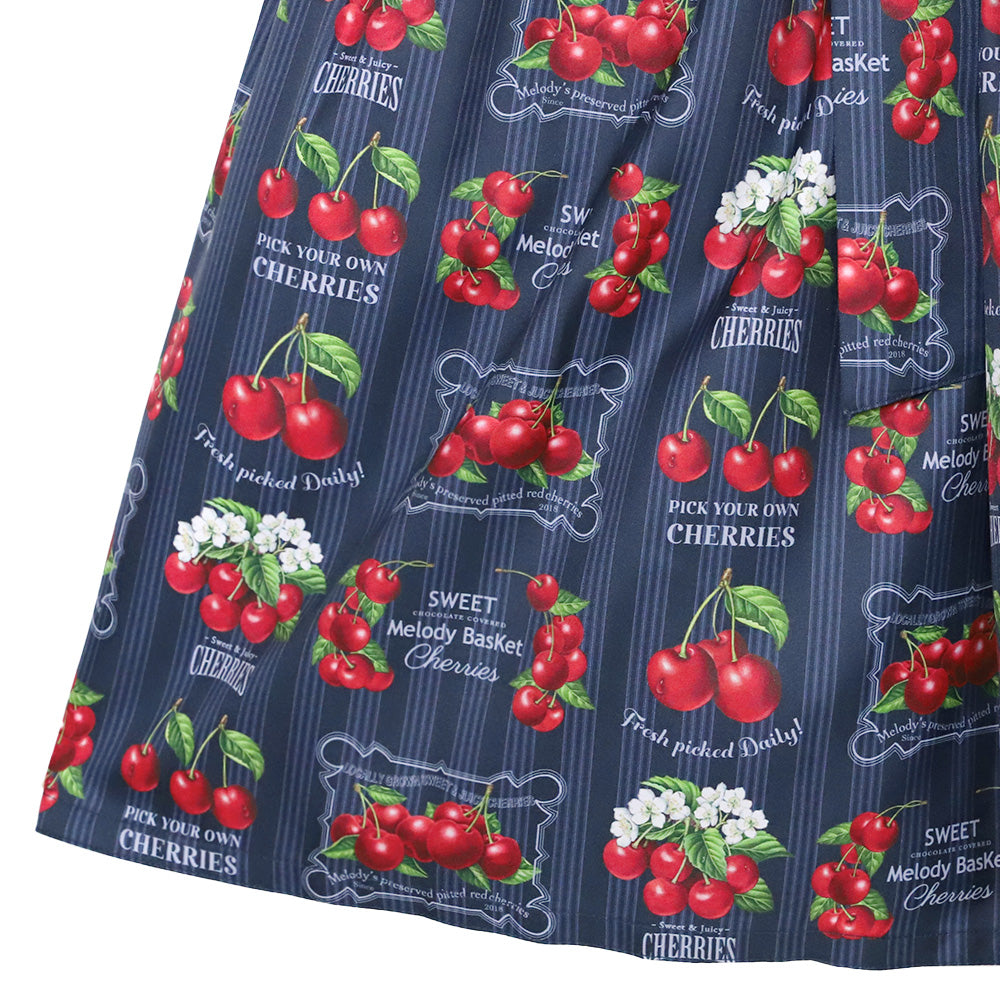Fresh Cherry襟付きワンピース