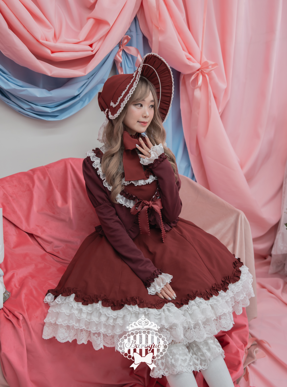 FIFILLES フィフィーユ 千鳥柄ワンピース armoire caprice(商品 FIFILLES フィフィーユ 千鳥柄ワンピース armoire caprice(商品