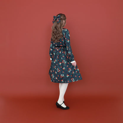 Strawberry Tartan バレッタ(Strawberry Tartan ribbon hair accessory)