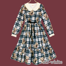 画像をギャラリービューアに読み込む, Teddy Bear Tartanワンピース (Teddy Bear Tartan dress)
