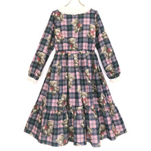 画像をギャラリービューアに読み込む, Teddy Bear Tartanワンピース (Teddy Bear Tartan dress)
