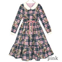 画像をギャラリービューアに読み込む, Teddy Bear Tartanワンピース (Teddy Bear Tartan dress)
