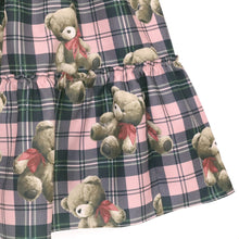 画像をギャラリービューアに読み込む, Teddy Bear Tartanワンピース (Teddy Bear Tartan dress)
