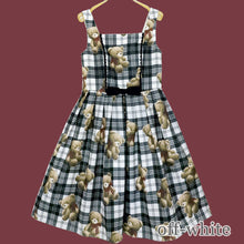 画像をギャラリービューアに読み込む, Teddy Bear Tartanノースリーブワンピース (Teddy Bear Tartan sleeveless dress)
