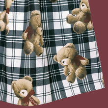 画像をギャラリービューアに読み込む, Teddy Bear Tartanノースリーブワンピース (Teddy Bear Tartan sleeveless dress)
