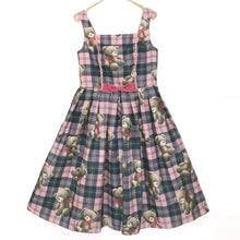 画像をギャラリービューアに読み込む, Teddy Bear Tartanノースリーブワンピース (Teddy Bear Tartan sleeveless dress)
