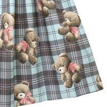 画像をギャラリービューアに読み込む, Teddy Bear Tartanノースリーブワンピース (Teddy Bear Tartan sleeveless dress)
