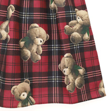 画像をギャラリービューアに読み込む, Teddy Bear Tartanノースリーブワンピース (Teddy Bear Tartan sleeveless dress)
