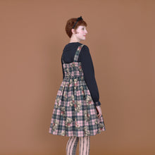 画像をギャラリービューアに読み込む, Teddy Bear Tartanノースリーブワンピース (Teddy Bear Tartan sleeveless dress)
