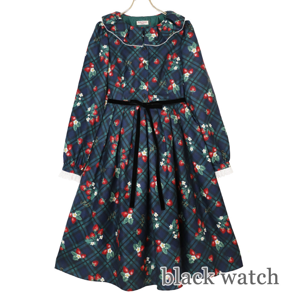 Strawberry Tartan ワンピース (Strawberry tartan dress)