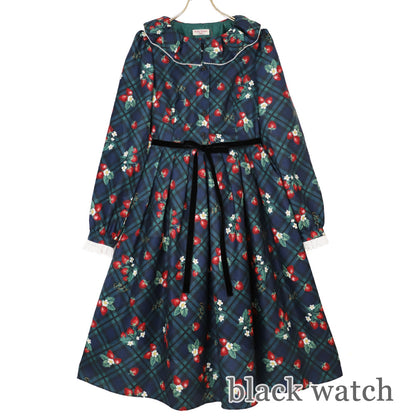 Strawberry Tartan ワンピース (Strawberry tartan dress)