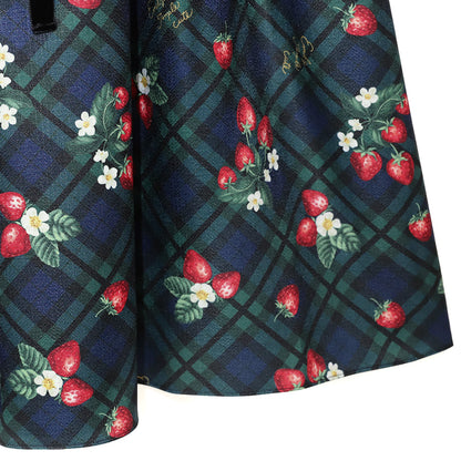 Strawberry Tartan ワンピース (Strawberry tartan dress)