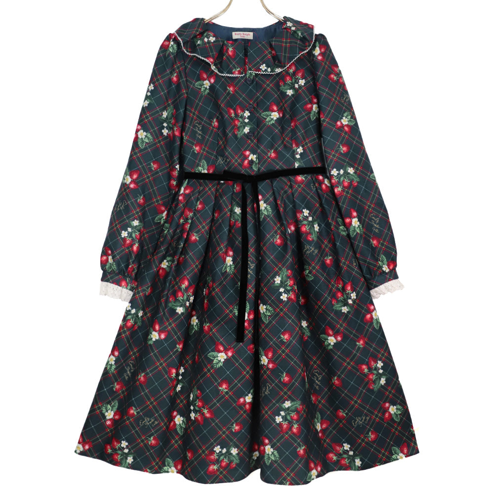 Strawberry Tartan ワンピース (Strawberry tartan dress)