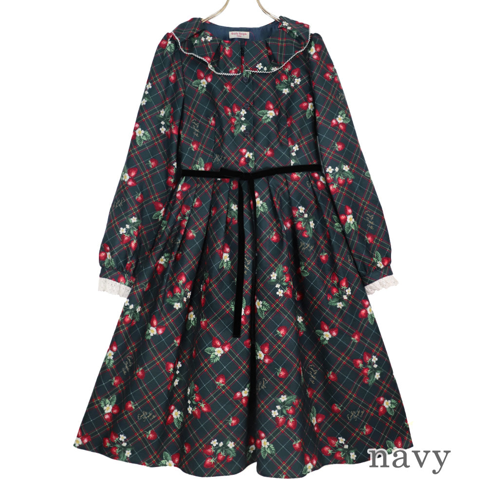 Strawberry Tartan ワンピース (Strawberry tartan dress)