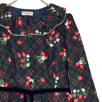 Strawberry Tartan ワンピース (Strawberry tartan dress)