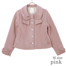 Load image into Gallery viewer, リボンカラーショートコート(Ribbon collar short coat)
