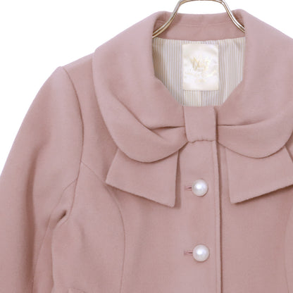 リボンカラーショートコート(Ribbon collar short coat)