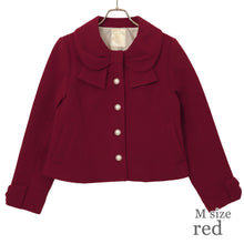 Load image into Gallery viewer, リボンカラーショートコート(Ribbon collar short coat)
