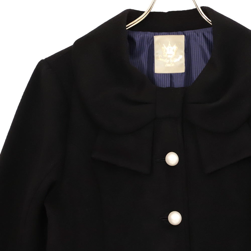 リボンカラーショートコート(Ribbon collar short coat)