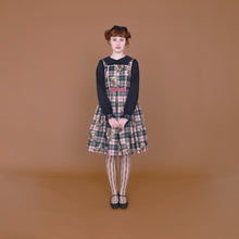 画像をギャラリービューアに読み込む, Teddy Bear Tartanノースリーブワンピース (Teddy Bear Tartan sleeveless dress)
