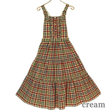 画像をギャラリービューアに読み込む, Preppy Tartanサロペットワンピース(Preppy Tartan Salopette dress)
