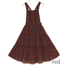 画像をギャラリービューアに読み込む, Preppy Tartanサロペットワンピース(Preppy Tartan Salopette dress)
